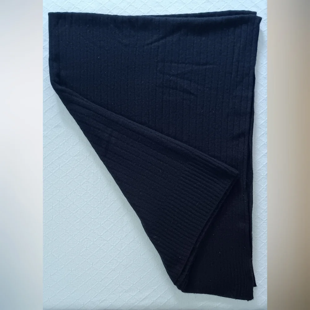 Halogen Cable Knit Scarf Black OS